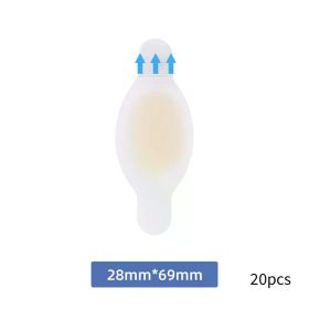 20PCS Gel Heel Protector Foot Patches Adhesive Blister Pads Hydrocolloid Heel Liner Shoes Stickers Pain Relief Plaster Foot Care (Color: 06 20pcs)