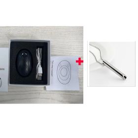 Handheld 20 Levels EMS Sleep Aid Relaxation Treatment Microcurrent Pulse Hypnosis Device Insomnia (Color: add necklace)