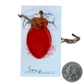 Lightbulb Ornament (Color: Red, size: 1pc)