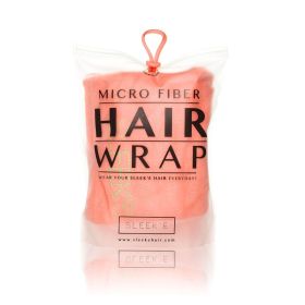 Sleek'e Microfiber Hair Wrap (Color: Coral)