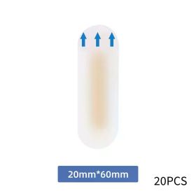 20PCS Gel Heel Protector Foot Patches Adhesive Blister Pads Hydrocolloid Heel Liner Shoes Stickers Pain Relief Plaster Foot Care (Color: 04 20pcs)