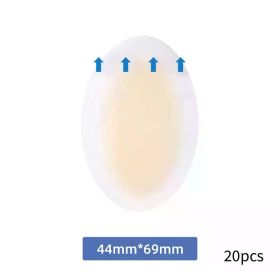 20PCS Gel Heel Protector Foot Patches Adhesive Blister Pads Hydrocolloid Heel Liner Shoes Stickers Pain Relief Plaster Foot Care (Color: 01 20pcs)