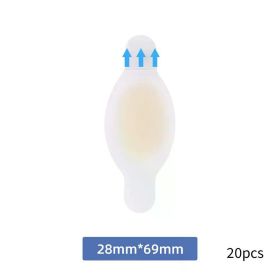 20PCS Gel Heel Protector Foot Patches Adhesive Blister Pads Hydrocolloid Heel Liner Shoes Stickers Pain Relief Plaster Foot Care (Color: 06 20pcs)